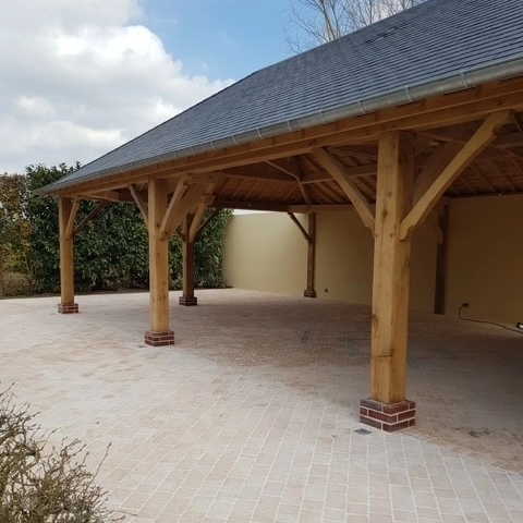 Reconstruction aprÃ¨s sinistre d'une salle de rÃ©ception Ã  MÃ©zidon VallÃ©e d'Auge