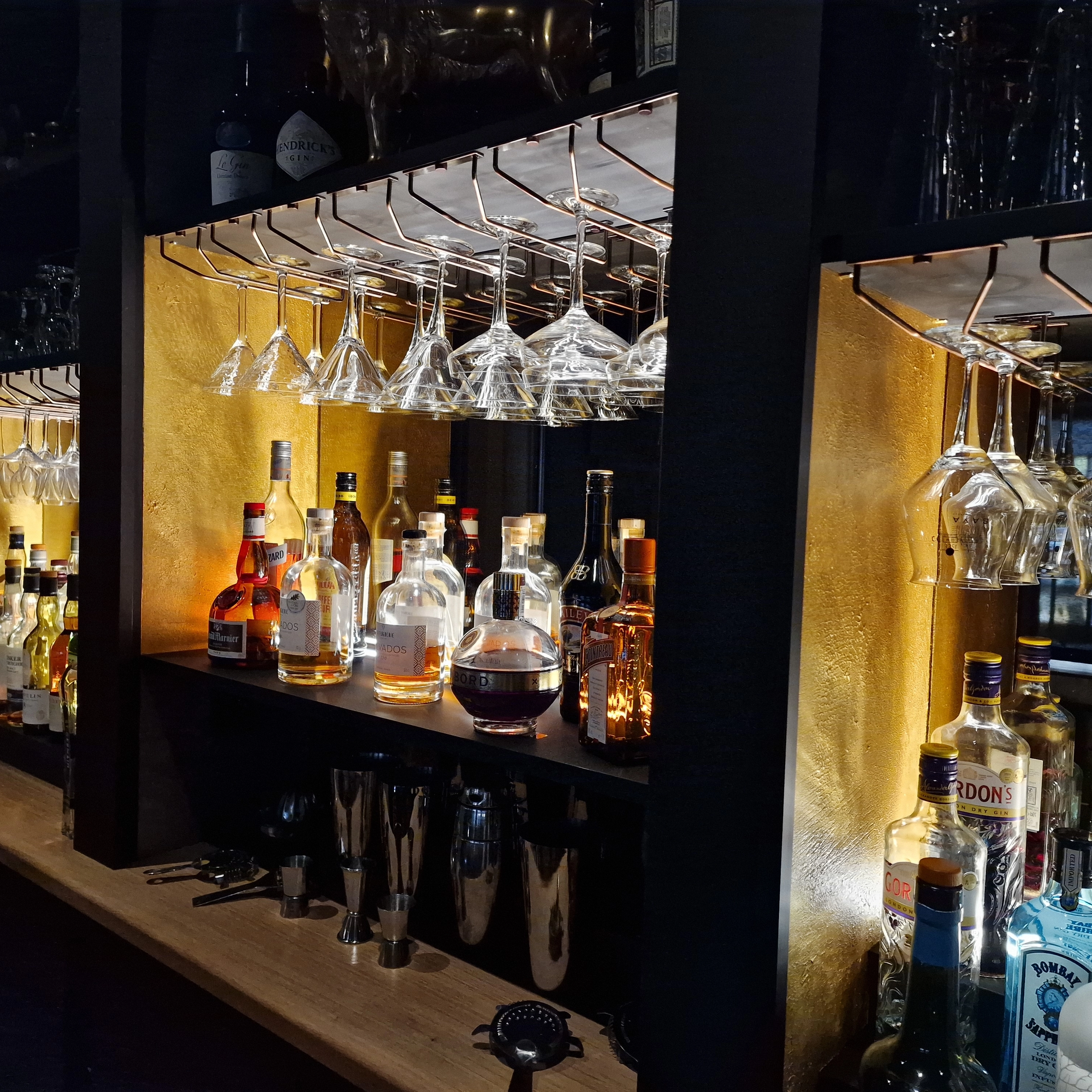 Fond de bar et mise en Ã©clairage