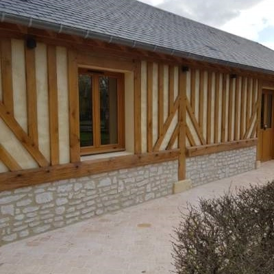 Reconstruction aprÃ¨s sinistre d'une salle de rÃ©ception Ã  MÃ©zidon VallÃ©e d'Auge